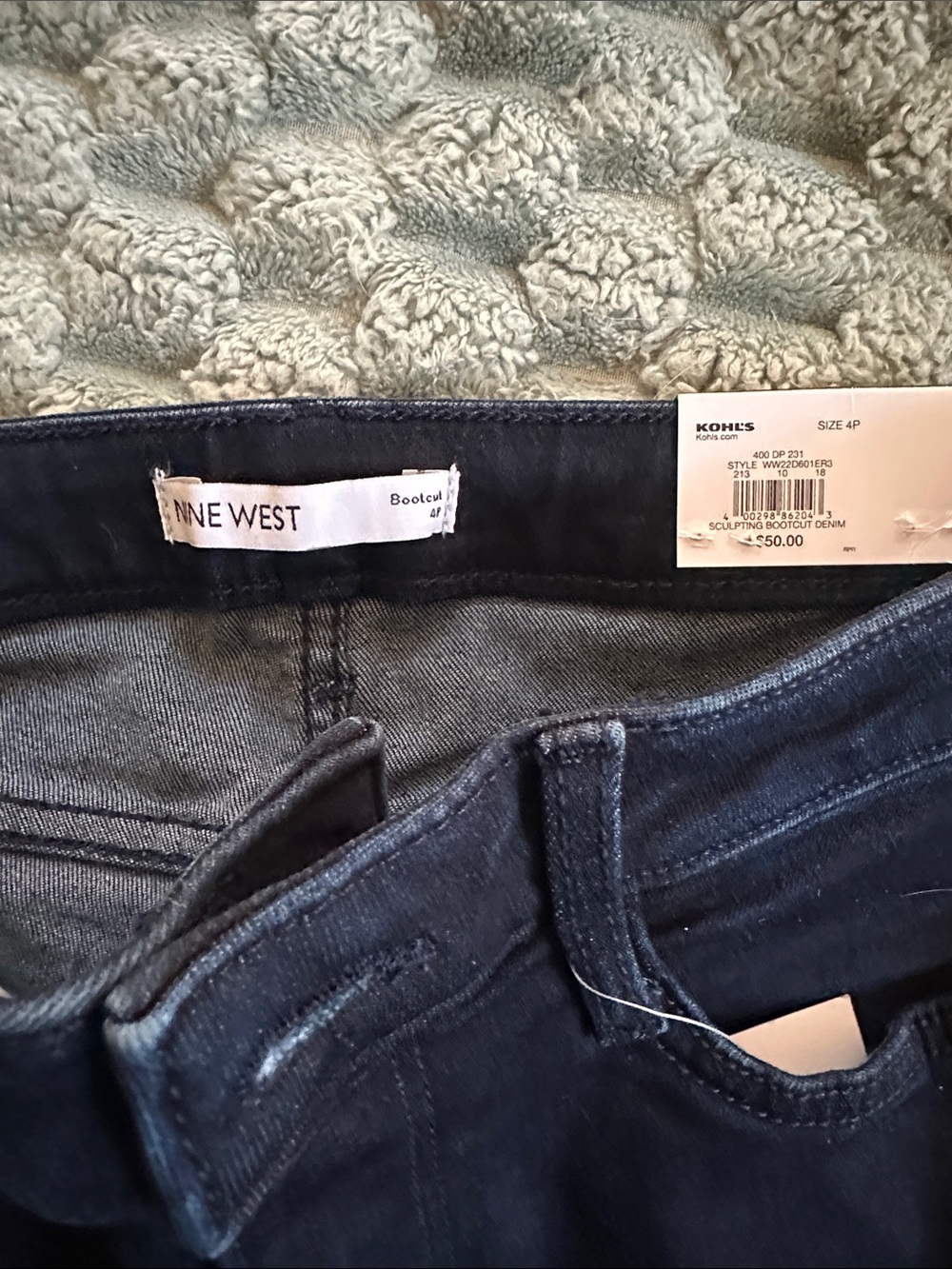 Nine West Women's Dark Indigo Bootcut Jeans